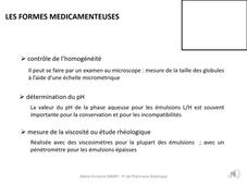 UE6 - CM6 - MC Andry - Formes médicamenteuses - 2
