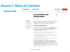 DFGSM3 - Semestre 2 - MED0601 - Génétique médicale (e-learning) 2