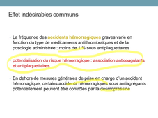 Pharmacologie de l'hémostase - antiagrégants plaquettaires