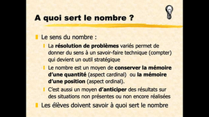 Synthèse sur le nombre partie 1