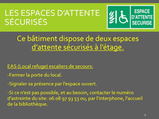 Chargés d'évacuation MDH bâtiment 14