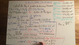 EquilibreChimiqueCalcKeqDepuisThermo