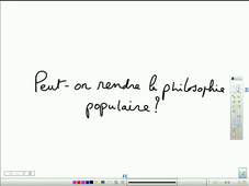 I. Peut-on rendre la philosophie populaire ?