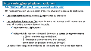 DFGSM2 - MED0302 - Carcinogenèse - Carcinogènes extrinsèques