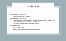Céramiques chapitre 1-4 : réalisation de l'émaillage d'une CCM