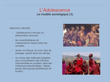 UE7EC1 - Développement et personnalité (III) Adolescence - J Eutrope - 2