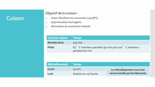 Résines : Chapitre 1-3 : Mises en oeuvre des résines thermopolymérisables pressées pour base prothétique