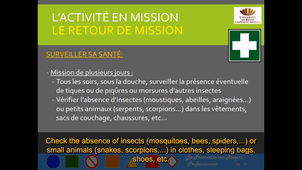 Risques en mission M4 activités sous-titré