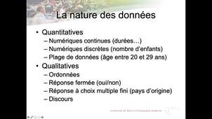 Analyse de données - les types de données