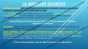 CM EPS et Pédagogies Partie 1 sur 4