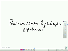 II. Peut-on rendre la philosophie populaire ?