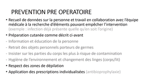 Les infections du site opératoire - Collas