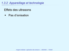 DFGSM2 - MED0302 - Imagerie Médicale - Appareillage et technologie