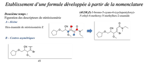 TD - Exercices commentés de Nomenclature Chimique  - MQR 2020 _ Dr C. Denhez