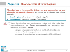 MED0304 - hémogramme partie 2 - variations physiologiques