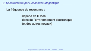 DFGSM2 - MED0302 - Imagerie Médicale - Techniques particulières, Spectrométrie