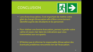 chargés évacuation Cx Rouge bât 19