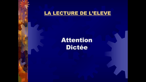 Lecture d'images - Dictée d'image