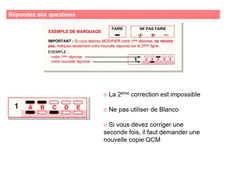 Concours PACES - Explication grille QCM