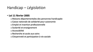 PASS / L.AS - UE 11 - Sciences humaines et sociales - Maladie et handicap