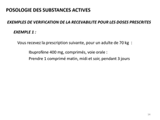 10- Pharmacie Galénique UE 23 Posologies