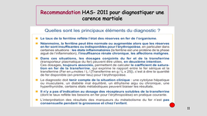 DFGSM2 / DFGSMa2 - MED0304 - Métabolisme du fer : partie 3