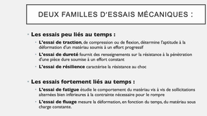 Propriétés mécaniques partie 1