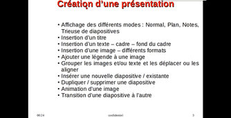 PASS - Semestre 1 - UE 15 - Informatique et numérique - LibreOffice Impress - Environnement de LibreOffice Impress (Partie 3)
