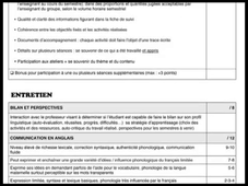 Evaluation du semestre
