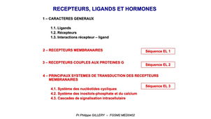 DFGSM2 - MED0402 - Récepteurs, ligands et hormones - Introduction