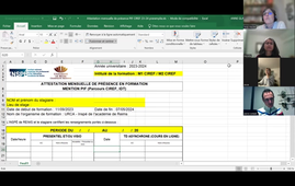 Attestations mensuelles-Réunion enregistrée