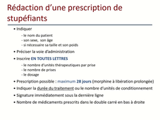 Les antalgiques