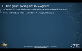 L1 STAPS - UE 22 - CM 4 - La sociologie - definitions, origines, courants