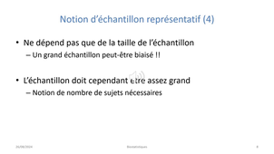 Biostatistique - Fluctuation Echantillonnage - Suite
