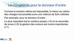 EC 322 introduction à la matrice de Suh à partir du Serious game