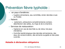 Infections intestinales bactériennes: Salmonelles