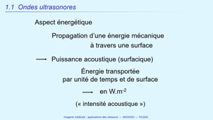 UE MED0302 - Ultrasons - Ondes ultrasonores