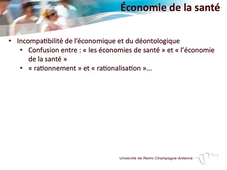 L.AS 3 - UE 64 - Economie de la santé - Introduction à l'économie de la santé : définition