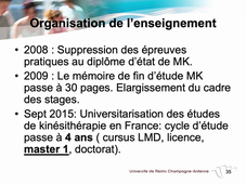 L.AS 2ème année - Semestre 2 - UE 44 - EC5 : Métiers de la rééducation