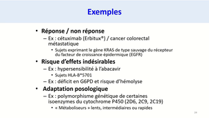 2-L'apport de la pharmacogénétique- UE10-items 319-1-Zoubir Djerada