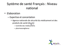 organisation du systeme de sante en france partie 1