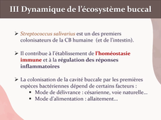 PASS / L.AS - UE 21 - EC 5 - L'écosystème buccal