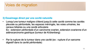 DFGSM3 - Semestre 2 - MED0602 - Pathologie tumorale - Métastases
