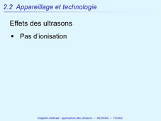 DFGSM2 - MED0302 - Imagerie Médicale - Appareillage et technologie