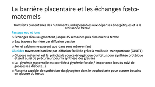 L.AS 2 - Maïeutique - La placentation et les échanges foeto-placentaires (Partie 2)