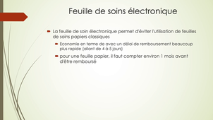 PASS - Semestre 1 - UE 15 - Droit, Numérique et Santé - Activités de santé dématérialisées : feuille de soin électronique