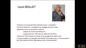Cérémonie des Membres d'Honneur : Louis BOLLIET