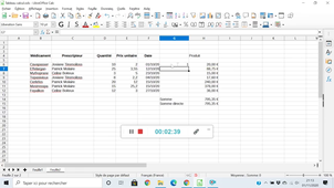 PASS - Semestre 1 - UE 15 - Informatique et numérique - LibreOffice Calc - Réalisation de calcul simple (somme, produit) à l'aide de fonctions