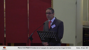 Pierre SAUPIQUE Président de la compagnie des experts près la Cour d'appel de Reims
