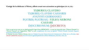 Dédicace à Néron